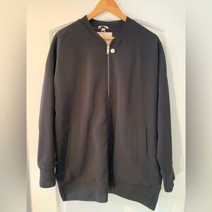 Sosken Jacket Black Marisa Minicucci Size 3 Double Zip Pockets Style Charlie.